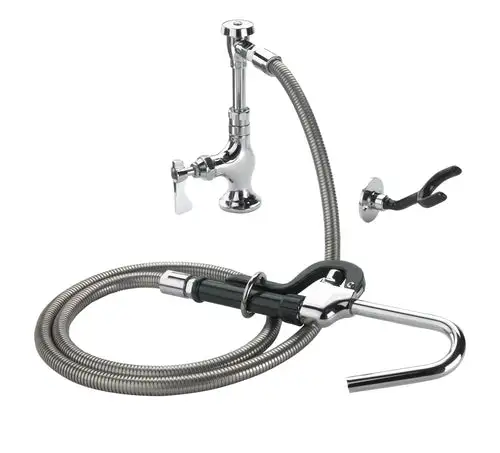Krowne 20-203L Deck Mount Pot Filler Faucet w/ 72" Hose & Hook Nozzle
