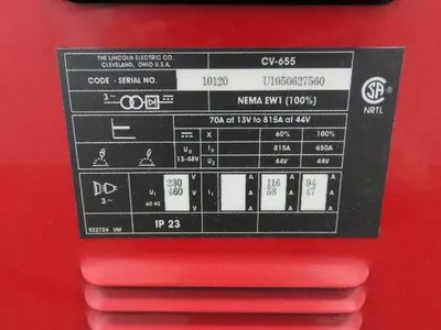 Lincoln CV 655 Mig Welder 650A Welding Power Source DH-10 Double Header Feeder