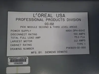 Siemens Control Cabinet