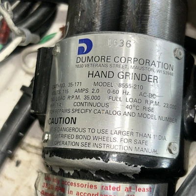 *For Parts* (Lot Of 5) Dumore Hand Grinders 8555-210 Fast Shipping! + Warranty
