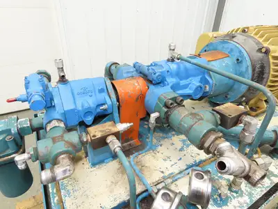 Eaton Vickers Hydraulic Power Unit 120 Gal 29GPM 3000PSI 30Hp 230/460V 3Ph-READ*