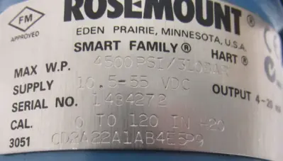NEW ROSEMOUNT 3051CD2A22A1AB4E5P9 PRESSURE TRANSMITTER