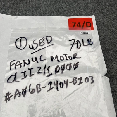 Used FANUC A06B-1404-B103 Spindle Motors California US | Davliegogo LLC #1708067