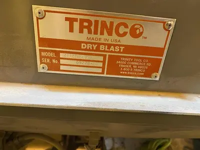 USED TRINCO 48X48 DRY BLAST CABINET