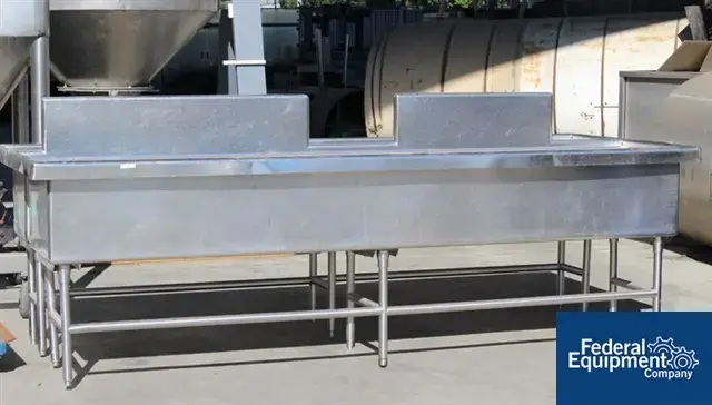Used Unknown 128" STAINLESS STEEL WASH TANKS Miscellaneous Laboratory Equipment California US | Federal Equipment Company #125913