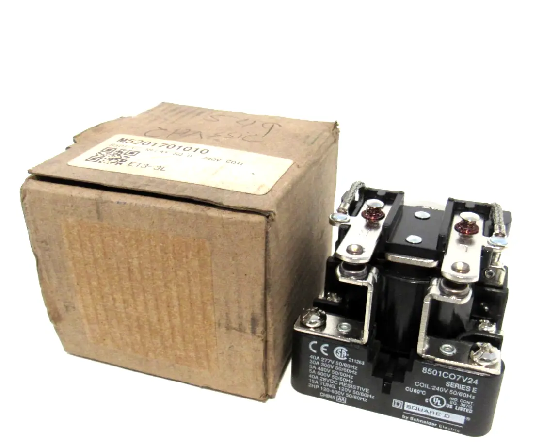 NEW SQUARE D 8501CO7V24 POWER RELAY SER.E