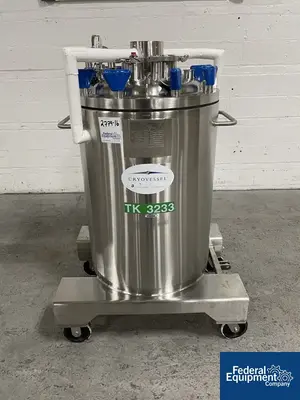 USED Precision 125 Liter Integrated Biosystems Cryovessel, 316L S/S, 50/65#