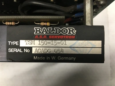 USED BALDOR TSM 150-15-01 (G3935176) (EPCTSMCC-1F) (2)-ASR SER
