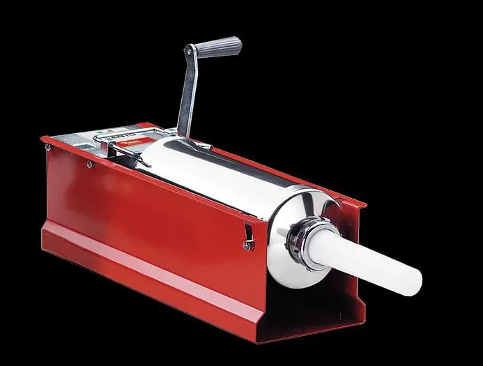 Trento Red Manual Sausage Stuffer with 11lb / 5kg Capacity – 2-Speed Horizontal Direct Drive
