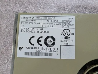 USED YASKAWA YASKAWA SGDH-08AE-S