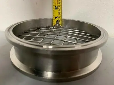Stainless Steel 6.5" by 2" Sanitary Coupling w/ Mesh