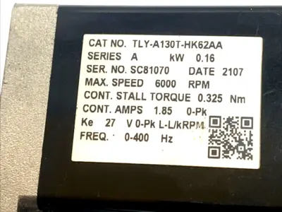 Used ALLEN BRADLEY SERVO MOTOR 230V 0.32NM 6000RPM Servo Motors | Maverick Industrial Sales #1098904
