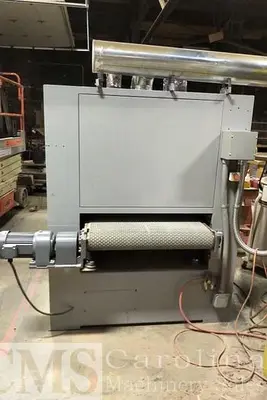 USED 2014 BOARKE BKM37RK 2-HEAD 37" WIDE BELT SANDER