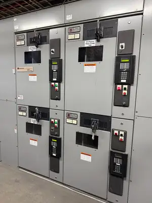 MV Double-Ended Unit Substation - 2 x 2000/3000kVA, 13.8kV Transformers w/ 4160V Ampgard Switchgear