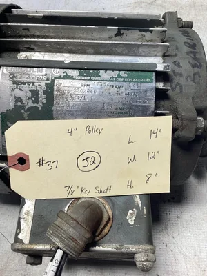 Lincoln TF-3964 Electric Motor 1 Hp 3 Phase 230/460V 1735 RPM 143T