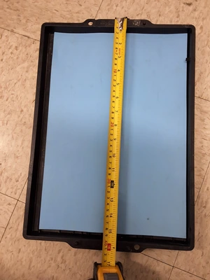 BLACK TRAY WITH ESD MAT 16 1/4 X 11 1/2