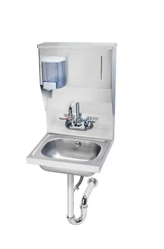 Krowne HS-7 Wall Mount Commercial Hand Sink w/ 14"L x 10"W x 6"D Bowl, Soap Dispenser