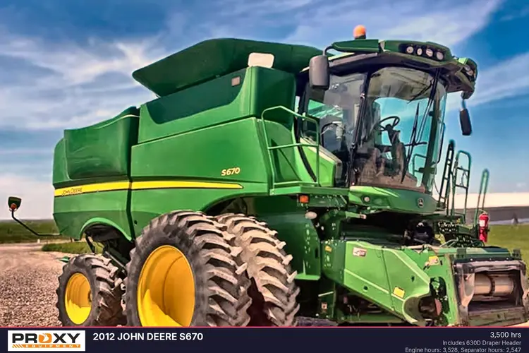 Used 2012 JOHN DEERE S670 Combines Louisiana US | Proxy Equipment #1385108