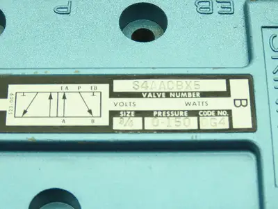 Skinner S4AACBX5 Pneumatic Directional Control Valve 5-Way 2 Pos 150PSI 3/4" NPT