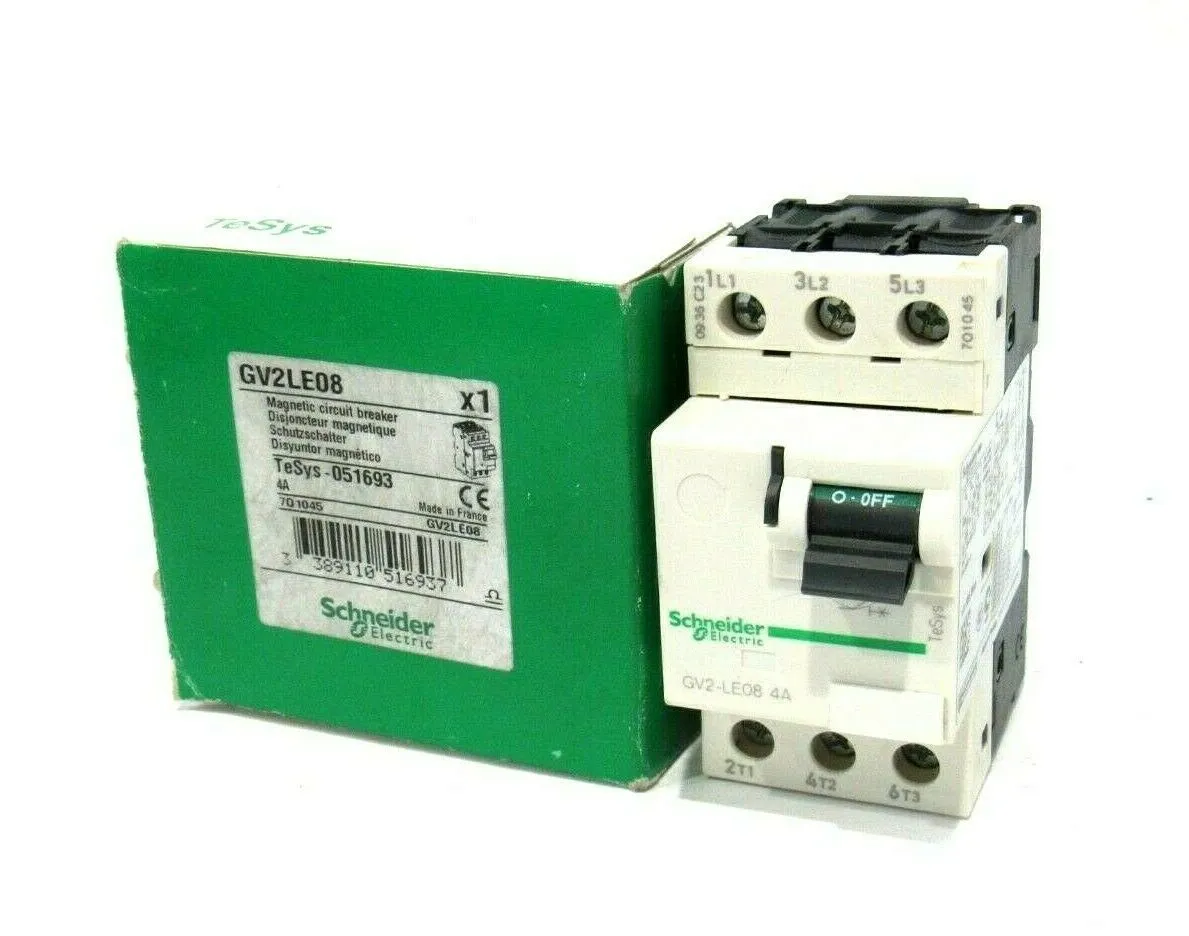 NEW SCHNEIDER ELECTRIC GV2LE08 CIRCUIT BREAKER