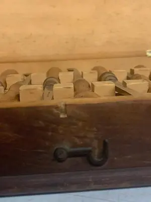 5981-385  Antique Holtzapffel & Co Ornamental Lathe Wood Shaping / Turning Tools, Set of 12, London Rare!