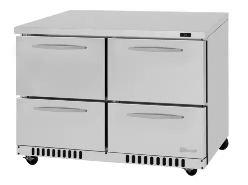 Turbo Air PUR-48-D4-FB-N 48 1/4" W Undercounter Refrigerator w/ (2) Section & (4) Drawers, 115v
