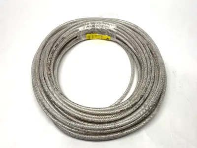 USED NYLOBRADE PVC TUBING 1/8" ID X .315" OD SHELFWARE CUT TO 50'