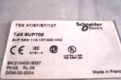 USED TELEMECHANIQUE SCHNEIDER ELECTRIC TSXSUP702 POWER SUPPLY