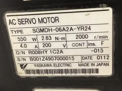 USED YASKAWA SGMDH-06A2A-YR24