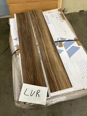 495 SF of Metroflor Premium Genisis LVP Flooring 7.5" x 48" - Smoke -  SKU LVR
