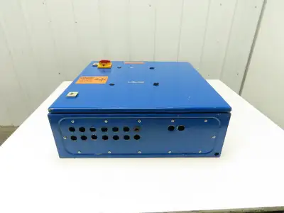 Electrical Enclosure 60x60x20mm Wall Mount 23A 3 Pole Disconnect Blue