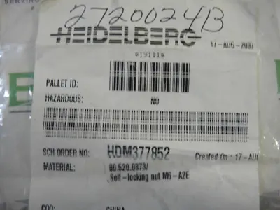NEW HEIDELBERG 00.520.0873