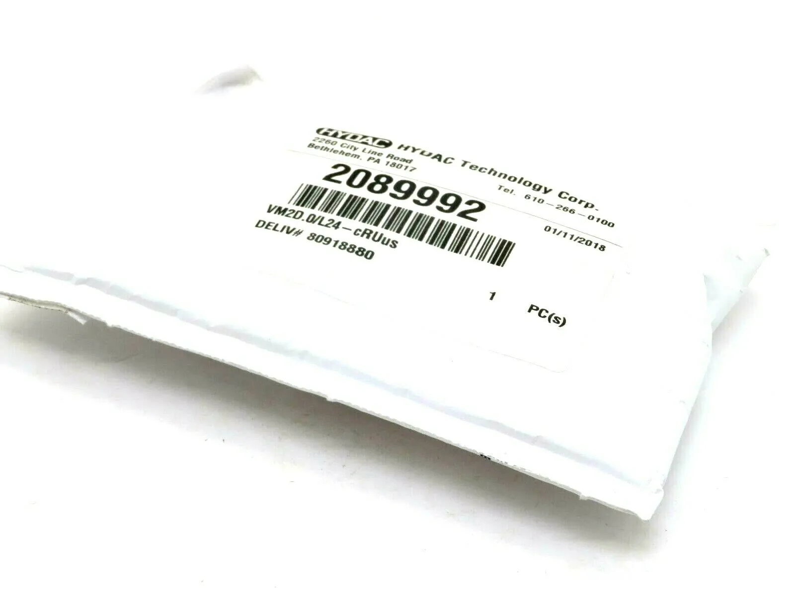 NEW SEALED BAG HYDAC VM2D.0/-L24 DIFFERENTIAL PRESSURE INDICATOR 2089992VM2D0L24