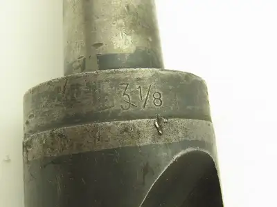 3-1/8" 2 Flute Drill HSS Bit High Speed No 5 Morse Shank CHIPPED