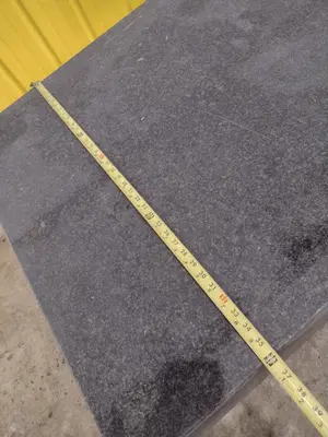 36" X 24" X 8" STARRETT BLACK PRECISION INSPECTION GRANITE SURFACE PLATE WITH STAND: STOCK 23106