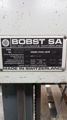 BOBST Paper Die Cutter, in very good working condition, under power, still in use