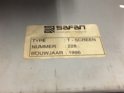 USED SAFAN T-SCREEN (2)-CONTROL PANEL