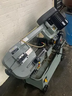 5972-600 Enco 7″ x 12″ Manual Combo Horizontal & Vertical Bandsaw, Coolant System, New 2004