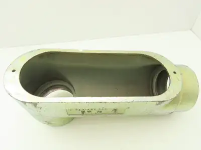 Bridgeport LB-70 4" Hub Malleable Iron LB Conduit Body Threaded Rigid