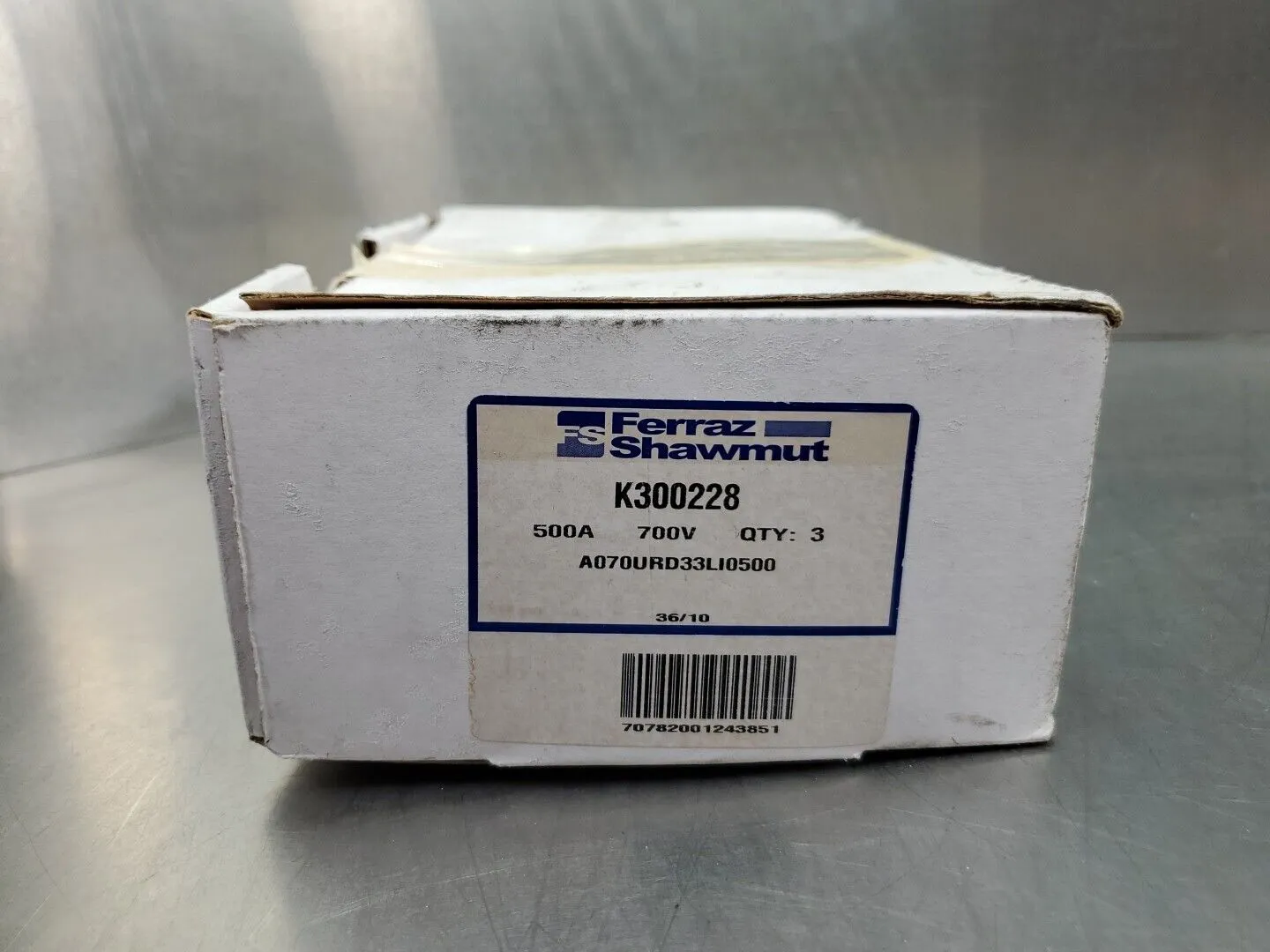 Ferraz Shawmut K300228 (A070URD33LI500) 500A 700VAC Fuse, Lot Of 3. 4D-26