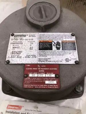 Rexnord/Stearns 106535106DQB Spring-Set Disc Brake 10lb-ft 230/460V 190/380V NIB