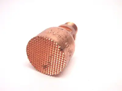 USED TUFFLOY SWIVEL TIP ELECTRODE 13/16" TIP