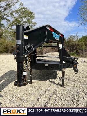 Used 2021 TOP HAT TRAILERS GN259HD 40X102 Flatbed Trailers Louisiana US | Proxy Equipment #1377932
