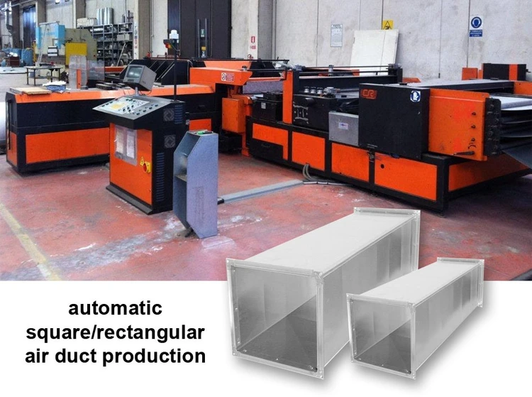 Used CR ELECTRONIC SQUARE AIR DUCTS PRODUCTION LINE Uncoilers | Apt International N.V #373384