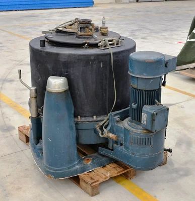Comi-Condor 700mm perforate basket centrifuge, rubber-lined.