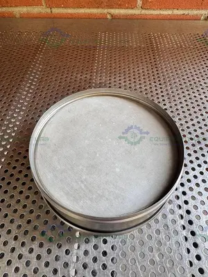 Used RETSCH SIEVE FRAME AND SCREEN, 8" DIAMETER X 2" DEEP, 75 UM MESH SIZE Filtration Equipment California US | Equipment Lab #1460007