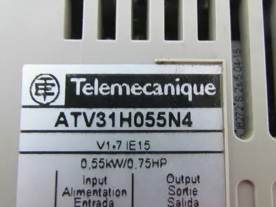 ATV31H055N4 Variable Speed Drive 0.75Hp 380/500V 3-Ph Altivar 31 10.7 Lb-In