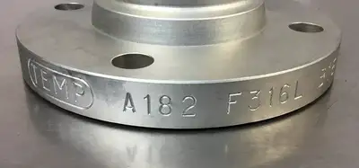 TEMP 3" Flanged Valve, Stainless Steel A182 F316L B16.5 3”-150# Loc.Wall