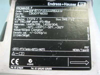 USED Endress+Hauser 83F15-CFUDAAARBAAW