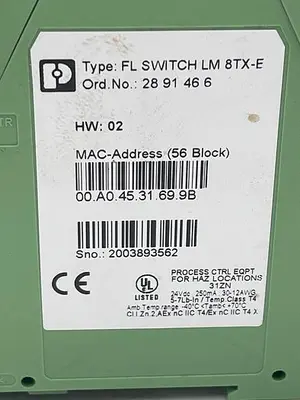 Used PHOENIX CONTACT PHOENIX CONTACT LM 8TX-E Misc Electrical & Power Parts | ND Industrial Surplus #1214327
